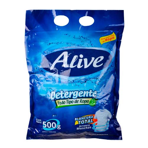 DETERGENTE EN POLVO ALIVE 500GR